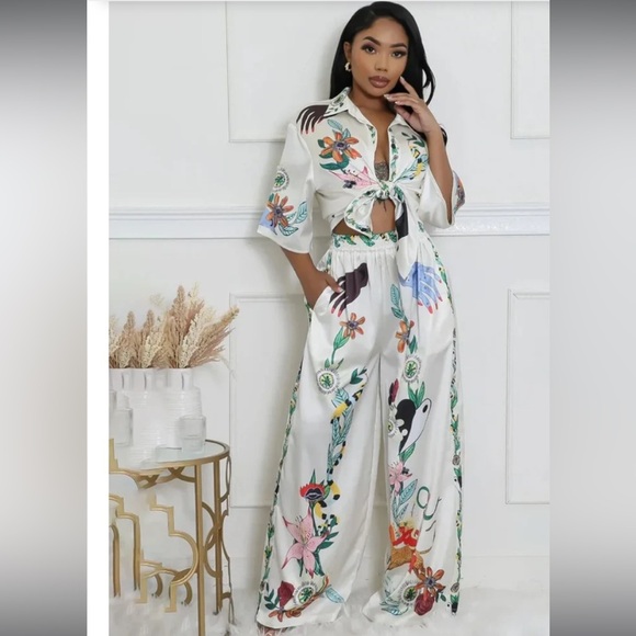 LKLY Beach Printed Summer Two Piece Set S - Picture 4 of 16